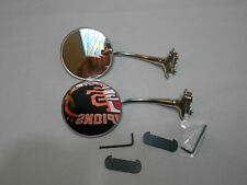 2 Vintage Style 4 Inch Round Mirrors Door Mount Mirrors Side View Mirror Set Two