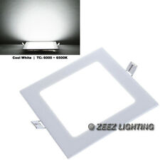 Cool White 12w 6 Square Led Recessed Ceiling Panel Down Light Bulb Lamp Fixture