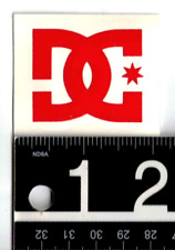 Dc Shoe Company Skateboard Decal 1.7 In X 1.3 In Red Skate Snowboard Sticker