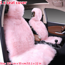 1pc Faux Sheepskin Fur Car Seat Cover Soft Warm Plush Full Car Front Seat Case