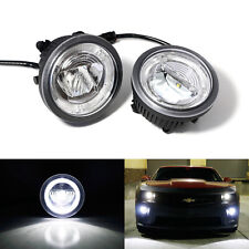 20w Cree Led Halo Ring Daytime Running Lightsfog Lamps For 10-13 Chevy Camaro