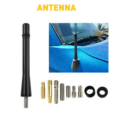 For Toyota Tacoma 1995-2016 4 Short Black Aluminum Antenna Mast Amfm Plug Play
