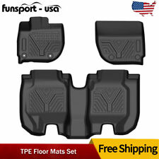 3d Floor Mats For Honda Hr-v 2016-2022 Tpe Rubber All Weather Protection Liners
