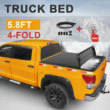 5.7 5.8ft Tonneau Cover Truck Bed 4 Fold For 2009-23 Dodge Ram 1500 Waterproof