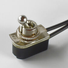 Toggle Switch Onoff - Nickel Plated - 6a120v - Steampunk Switch 2-wire