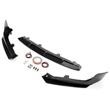 Kuafu For 2018-2020 Honda Accord Glossy Black Front Bumper Lip Splitter Body Kit