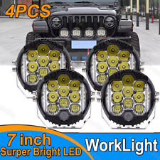7 Inch Led Work Light 4pcs Pods Spot Flood Combo Fog Lamp Offroad Driving Car
