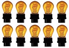 10x 3157 Amber Bright Daytime Running Bulbs Brake Light Turn Signal Lamps 3157na
