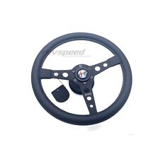 Alfa Romeo 156 166 Momo Prototipo Black Steering Wheel Kit With Horn Button