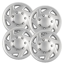 Set 4 16 Silver Hubcaps Fit Ford E-series Van 1997-2023 Heavy Duty