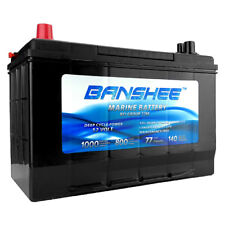 12v Volt Deep Cycle Banshee Battery Replaces Bluetop D27m Marine Battery