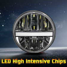 Brightest 105w 5-34 5.75 Round Led Projector Headlight Drl For Motorcycle Bike
