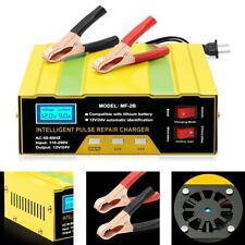 Car Battery Charger Heavy Duty Smart Automatic Intelligent Pulse Repair 12v24v