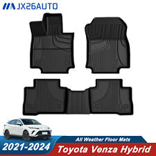 Car Floor Mats Liners Carpets For Toyota Venza 2019-2024 Tpe Rubber All Weather