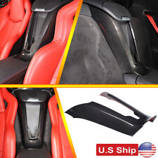 Carbon Fiber Center Seat Waterfall Wireless Charger Cover For Corvette C8 20-23