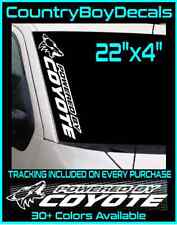 Powered By Coyote 22 Vinyl Decal Sticker Turbo Boost Stang 5.0 Gt Drift Stance