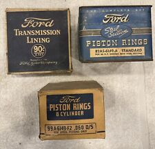 1930s Ford Model T Parts Piston Rings Transmission Lining Nos Full Rare Fomoco