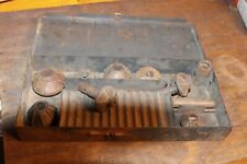 Vintage Valve Seat Face Cutter Set In Metal Snap-on Box