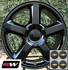 420 Inch Chevy Tahoe Ltz Replica Wheels Gloss Black Rims 20x8.5 6x139.7 6x5.50