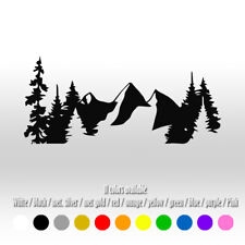 8 Mountain And Trees Outdoor Camping Bumper Car Window Vinyl Decal Sticker