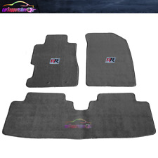 Fit For 01-05 Honda Civic Gray Nylon Floor Mats Front Rear Carpets Rr