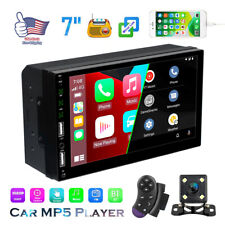 2 Din 7 Car Appleandriod Carplay Touch Screen Stereo Bluetooth Radio W Camera