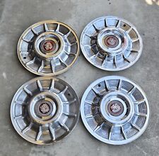Vintage 1957 15 Cadillac Hubcaps Set Of X 4 Nice Condition Hot Rod Custom Car