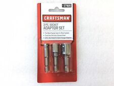 Craftsman Hex To Square Socket Adapter Adaptor Set 3 Pc 14 38 12 37920