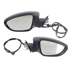 Power Mirror Pair For 2012 Volkswagen Passat Heated With Signal Light Paintable