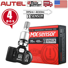 4x Autel Tpms Programmable Tire Pressure Sensors Activate 315mhz 433mhz Metal