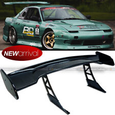 For Evo Jdm 57 Racing Gt Style Down Force Trunk Spoiler Wing Glossy Black