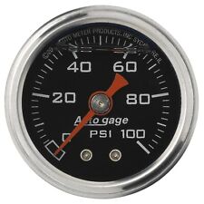 Auto Meter 2174 1-12 Mechanical Fuel Pressure Gauge 0-100 Psi Black New