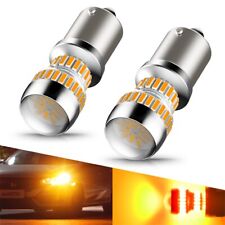 Pair 1156 Auxito 7506 Turn Led Signal Parking Light Bulb Amber Yellow Canbus 2x