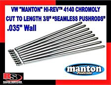 Vw Manton Hi Rev 4140 Chromoly 38- .035 Seamless Push Rods Cut 2 Length Radke