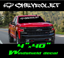 Chevrolet Chevy Windshield Truck Drip Sport Banner Usdm Decal Sticker Silverado