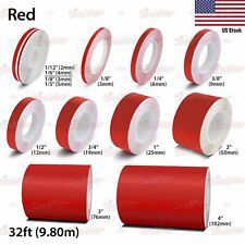 Red Roll Vinyl Pinstriping Pin Stripe Car Motorcycle Line Tape Decal Stickers
