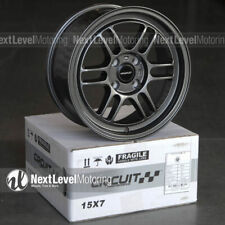 Circuit Cp37 15x7 4-100 28 Gun Metal Wheels Rpf1 Style Fits Acura Integra Dc2