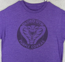 Dodgeball Globo Gym Shirt Adult Medium Purple Cobras Tee Ripple Junction Mens