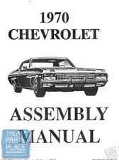 1970-70 Chevrolet Impala Factory Gm Assembly Manual Each