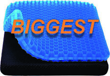 Biggest Gel Seat Cushion Double Pressure Relief Breathable Design Back Pain Car
