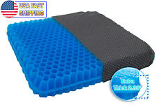 Gel Honeycomb Cooling Seat Cushion Thick 2.4 Breathable Ergonomic Orthopedic