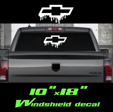 Chevrolet Chevy Windshield Truck Drip Sport Bow Tie Usdm Decal Sticker Silverado