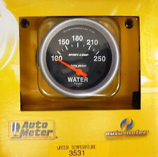 Auto Meter 3531 Sport Comp Electric Water Temperature Gauge Temp 100 - 250 Deg