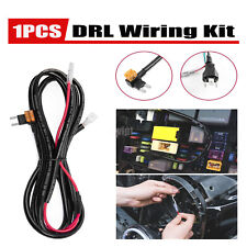 Daytime Running Light Drl Wiring Harness Kit Fit 7inch Halo Ring Led Headlight