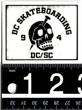 Dc Shoe Company Skateboard Sticker 3.75 In X 2.25 In Blackclear Snowboard Decal