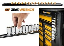 Gearwrench 83126 14 Drive Magnetic Socket Rail Includes 14 Clips New Free Ship