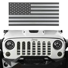 Steel Front American Flag Mesh Grille Inserts For Jeep Wrangler Jk 2007-2018