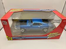 Johnny Lightning 1969 Ford Mustang Mach 1 - Blue - 124 Musclecars