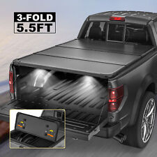 5.55.6ft Bed Truck Hard Tonneau Cover For 2004-2015 Nissan Titan 3-fold On Top