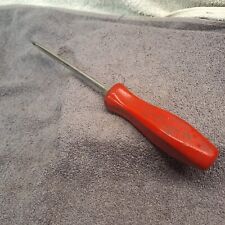 Snap On Racing Edition Flat Tip Slotted Screwdriver Red Firm Handle 11 Usa